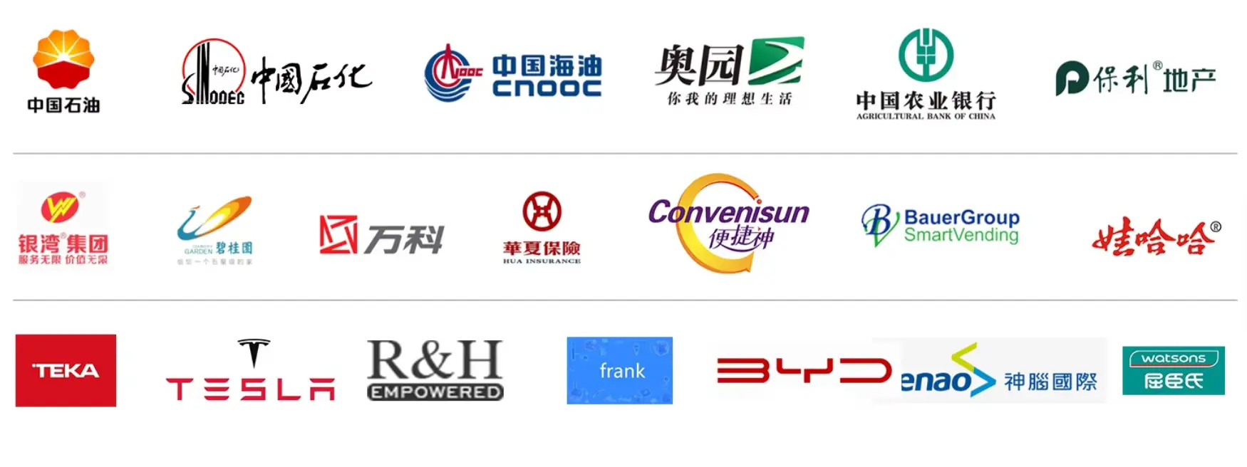 Dongji sheet metal factory China cooperative brand partners including BYD Gastrox Tesla TEKA and 34 other international manufacturing brands