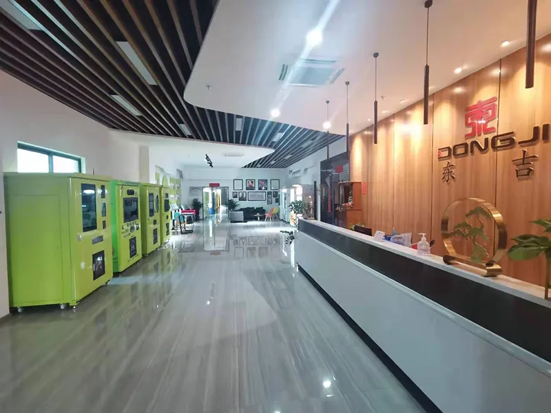 Dongji industrial smart locker system with face recognition access control and touchscreen interface for factory tool management