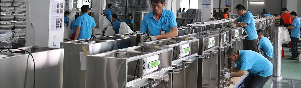 Assembly production line of Dongji, an advanced smart terminal OEM ODM manufacturer operating in Jiangmen Guangdong