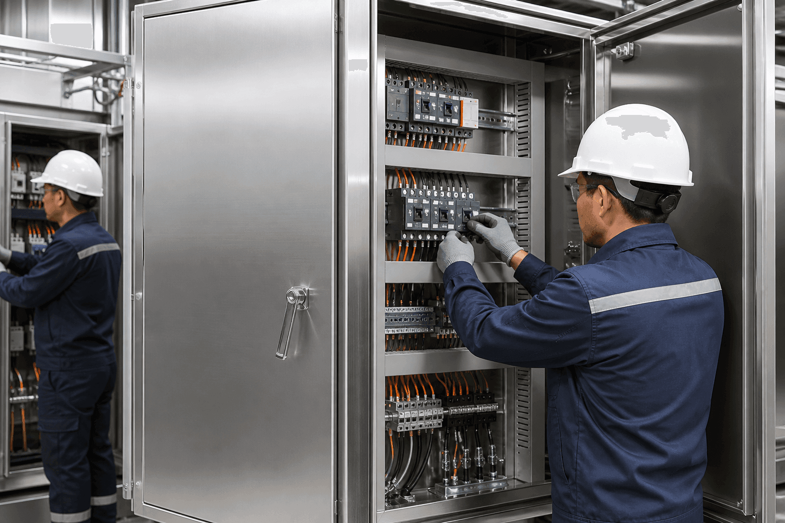 Armario Eléctrico de Acero Inoxidable y Aluminio Personalizado para Paneles de Control Industrial