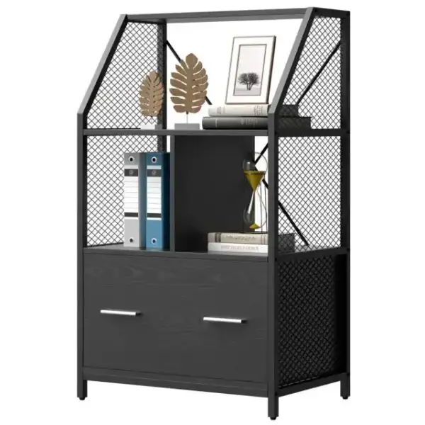 Custom Sheet Metal File Cabinet with Aluminum Sliding Drawer for Industrial Electrical Control Panels