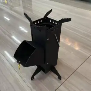 Estufa Cohete Portable Multifuncional DongJi con Puerta de Acceso Personalizada